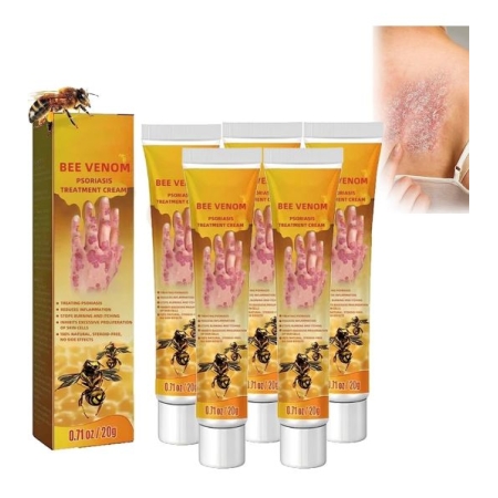 PROFESJONALNY krem do leczenia na ŁUSZCZYCĘ swędzenie z JADEM PSZCZELIM 20g